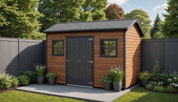 Optez pour un abri de jardin en composite de bois recyclé