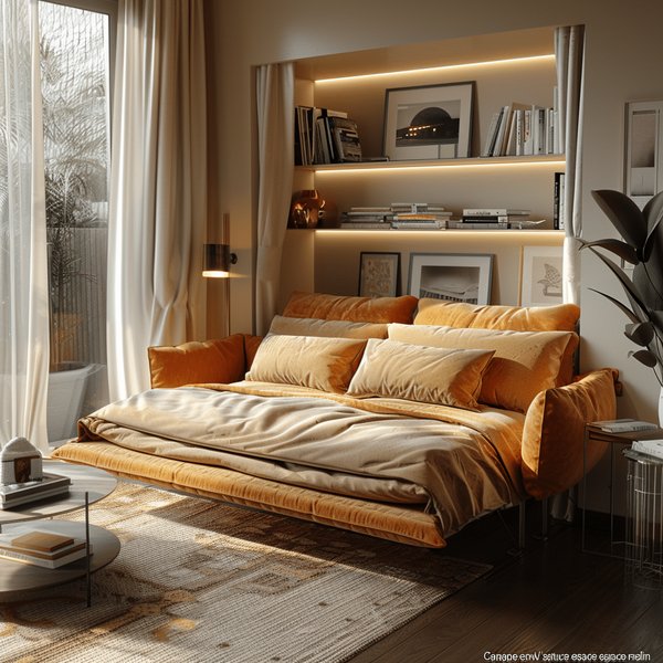 Canapé convertible: l'astuce espace malin