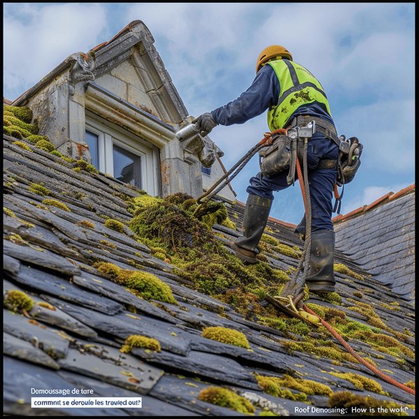 Demoussage de toiture : comment se déroule les travaux ?