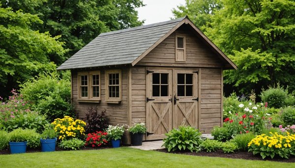 Optez pour un abri de jardin en composite de bois recyclé